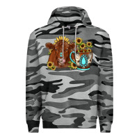 Slate Camo sunflower coffee cup red angus gemstone Premium Hoodie - JahusDesignShop