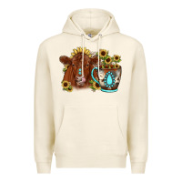 Tofu sunflower coffee cup red angus gemstone Premium Hoodie - JahusDesignShop
