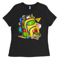 Black school bag Ladies Tee - texasbilliewilder