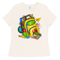 Bone school bag Ladies Tee - texasbilliewilder