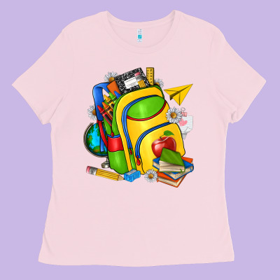 School Bag Ladies Tee Designed By Texasbilliewilder