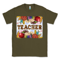 Army Green Teacher Classic Tee - LillyAllenDesigns