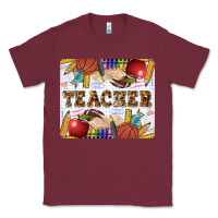 Burgundy Teacher Classic Tee - LillyAllenDesigns
