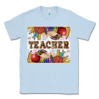Dusty Blue Teacher Classic Tee - LillyAllenDesigns