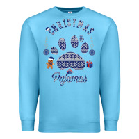 Ocean Blue Christmas Pajamas Premium Sweatshirt - Bettercallsaul