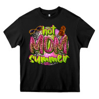 Black hot mom summer Heavy Core Tee - texasbilliewilder