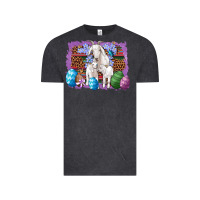 Goat Family Eggs Flowers Leopard Serape Glitter Vintage Tee | Teevron