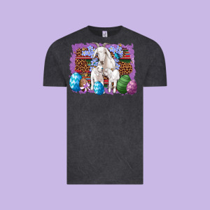 Goat Family Eggs Flowers Leopard Serape Glitter Vintage Tee Designed By Artiststas