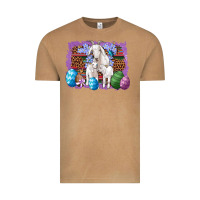 Vintage Camel goat family eggs flowers leopard serape glitter Vintage Tee - Artiststas
