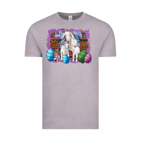 Vintage Zinc goat family eggs flowers leopard serape glitter Vintage Tee - Artiststas