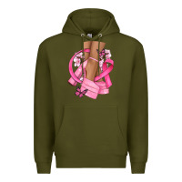 Army Green breast cancer diva Premium Hoodie - NancyCooperArtShop