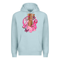 Blue Mist breast cancer diva Premium Hoodie - NancyCooperArtShop