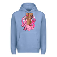 Colony Blue breast cancer diva Premium Hoodie - NancyCooperArtShop