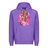 Purple breast cancer diva Premium Hoodie - NancyCooperArtShop
