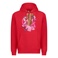 Red breast cancer diva Premium Hoodie - NancyCooperArtShop