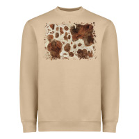 Mushroom cowhide background Heavyweight Sweatshirt - BarkalooDesign