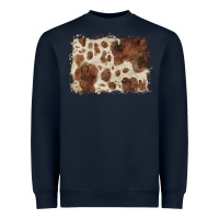 Navy cowhide background Heavyweight Sweatshirt - BarkalooDesign