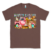 Chestnut Happy Easter Animal Farm Truck Classic Tee - CowhideDigitalArt