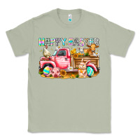 Matcha Happy Easter Animal Farm Truck Classic Tee - CowhideDigitalArt