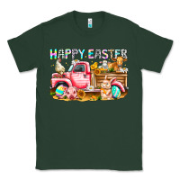 Sports Green Happy Easter Animal Farm Truck Classic Tee - CowhideDigitalArt