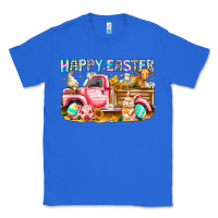 True Royal Happy Easter Animal Farm Truck Classic Tee - CowhideDigitalArt