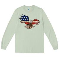 Matcha 4th july eagle Long Sleeve Tee - MaliasSmallBusiness