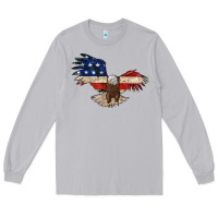 Moon Dust 4th july eagle Long Sleeve Tee - MaliasSmallBusiness