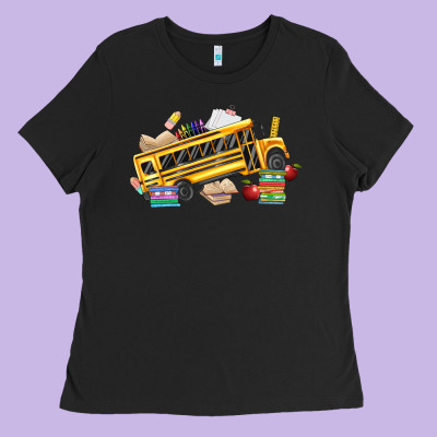 School Bus Driver Ladies Tee Designed By Texasbilliewilder
