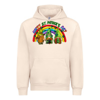 Sandshell Happy St. Patrick's Day rainbow gnomes Urban Hoodie - CowGirlArtShop