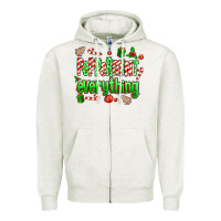 Peppermint Everything Zipper Hoodie | Teevron