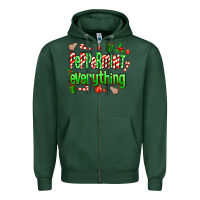 Sports Green Peppermint Everything Zipper Hoodie - MaliasSmallBusiness