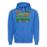 True Royal Peppermint Everything Zipper Hoodie - MaliasSmallBusiness
