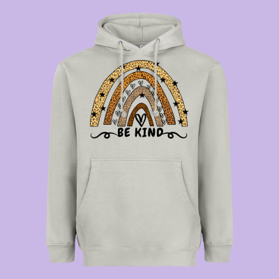 Be Kind Rainbow Heavyweight Hoodie Designed By Bettercallsaul