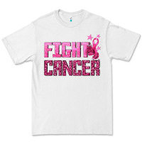 White Fight Cancer Premium Tee - texasbilliewilder