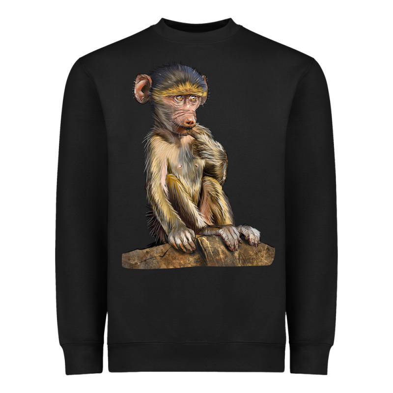 Baby Baboon Illustrations Heavyweight Sweatshirt by LillyAllenDesigns | Teevron