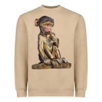 Mushroom Baby Baboon Illustrations Heavyweight Sweatshirt - LillyAllenDesigns