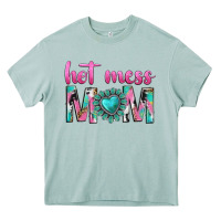 Arona hot mess mom Heavy Core Tee - texasbilliewilder