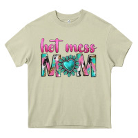 Mossy hot mess mom Heavy Core Tee - texasbilliewilder