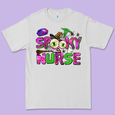 Spooky Nurse Premium Tee Designed By Adodesignshop