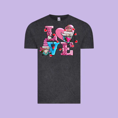 Love And Gnomes Vintage Tee Designed By Adodesignshop