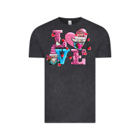 Vintage Black love and gnomes Vintage Tee - AdoDesignShop
