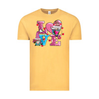 Vintage Mustard love and gnomes Vintage Tee - AdoDesignShop