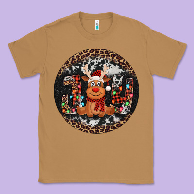 Joy Reindeer Christmas Ornament Classic Tee Designed By Jasminsmagicworld