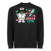 Black nurse life afro american nurse Heavyweight Sweatshirt - BarkalooDesign