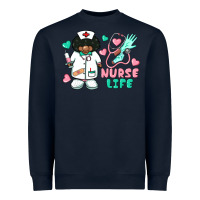 Navy nurse life afro american nurse Heavyweight Sweatshirt - BarkalooDesign