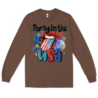 Chestnut party in the usa Long Sleeve Tee - MaliasSmallBusiness