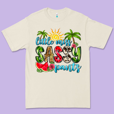 Little Miss Sassy Pants Premium Tee Designed By Zillion Design Studio
