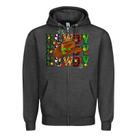 Charcoal Heather Howdy Howdy Howdy christmas Zipper Hoodie - MaliasSmallBusiness