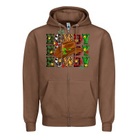 Chestnut Howdy Howdy Howdy christmas Zipper Hoodie - MaliasSmallBusiness