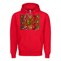 Red Howdy Howdy Howdy christmas Zipper Hoodie - MaliasSmallBusiness